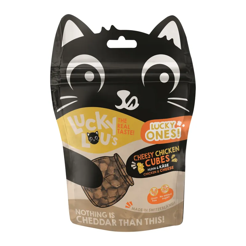 Lucky Lou Lucky Ones Cubes Käse & Huhn 80 g Neue Kollektion